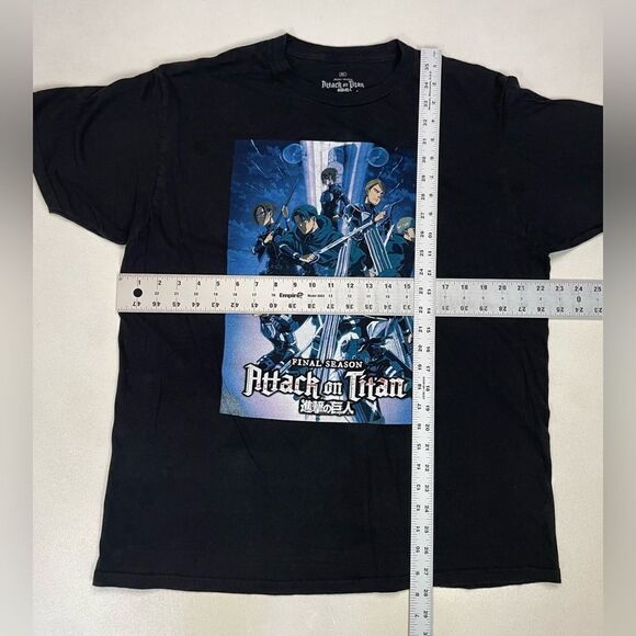 Attack Of Titan Final Season Graphic T-shirt Men XL Black Short Sleeve - Picture 7 of 7